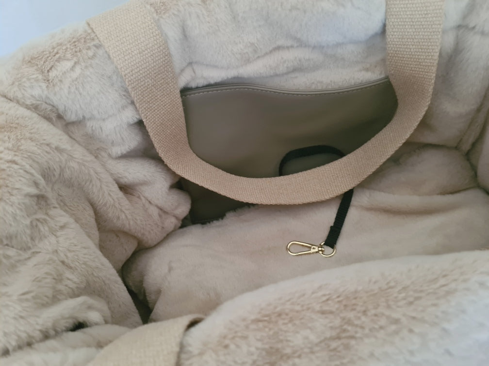 Honden Draag- en Reistas Annalisa bag Eco Trap Taupe