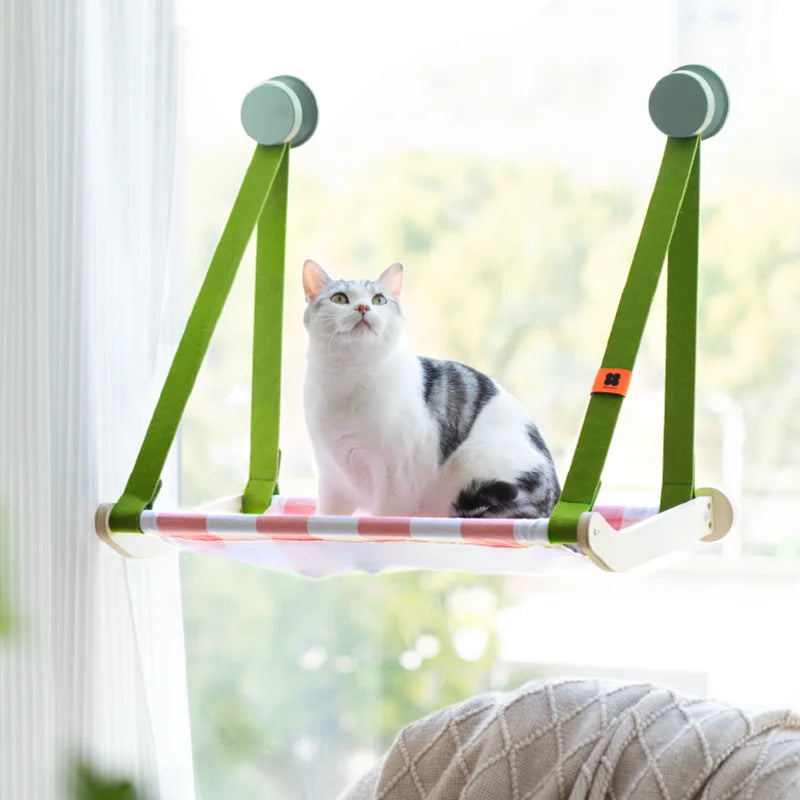 hangmat kat, hangbed kat raam, zuignam
