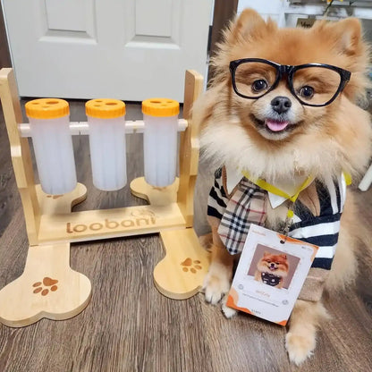Snacklab treat dispenser Medium, interactief honden speelgoed, Slow Feeder - Mentale workout voor slimme honden - draaien, schuiven en trekken - puzzel - hulpmiddel voor het mentale welzijn om verveling en stress te verminderen