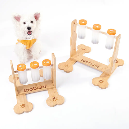 Snacklab treat dispenser Medium, interactief honden speelgoed, Slow Feeder - Mentale workout voor slimme honden - draaien, schuiven en trekken - puzzel - hulpmiddel voor het mentale welzijn om verveling en stress te verminderen