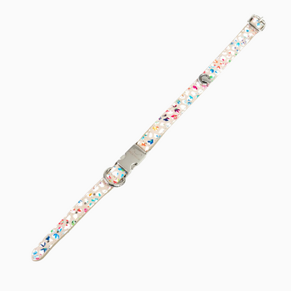 Leren Honden- en Kattenhalsband Tino Cappucino