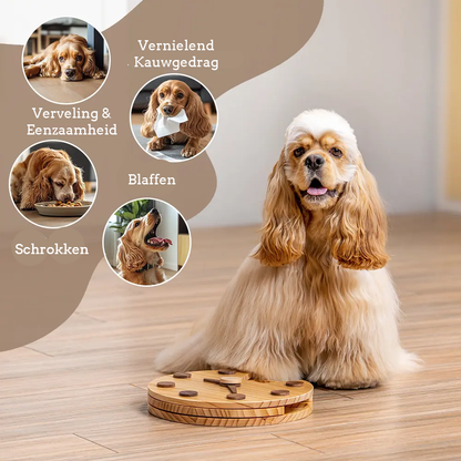 Wall Clock hondenpuzzel- Betrokkenheid creëren - Vermaken - Toegevoegde waarde bieden